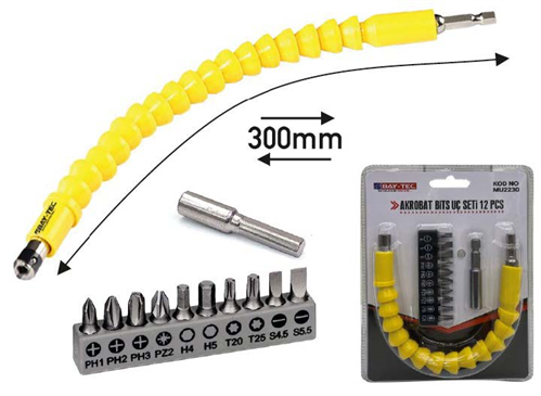 Akrobat Bits Uzatma Seti 12 Parça (Paket/25) (Koli/100)✓
